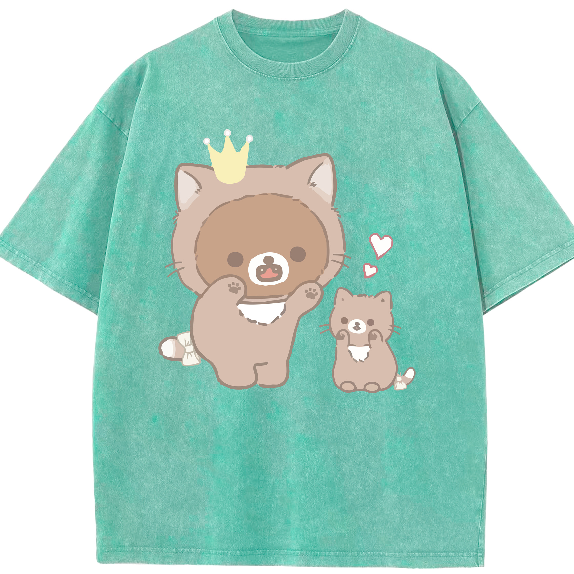 （画像用） リラックマ リラックマ キイロイトリ Rilakkuma Korilakkuma Kiiroitori 綿100% ヴィンテージ風 半袖Tシャツ（フロントプリント）